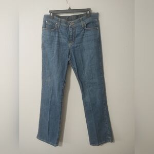 Women's Wrangler Q Baby Blue Straight Leg Jeans 11/12 X 32